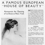 Реклама открытия салона Helena Rubinstein