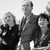 Актриса Рина Зеленая и актер Николай Черкасов с женой Ниной