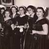 Жены советских дипломатов на приеме в посольстве СССР, Буэнос-Айрес, 1955 г.