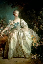 Пышное платье эпохи рококо. Портрет мадам Бержере, Франсуа Буше, 1766 год