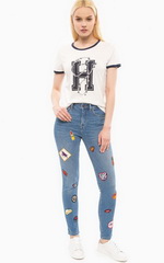 Джинсы с вышивкой Tommy Hilfiger
