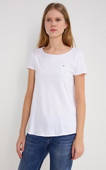 Белая футболка Hilfiger Denim