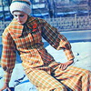 Мода СССР, брючный костюм, журнал Мода стран социализма, модель СССР, 1977 год Мода СССР, брючный костюм, журнал Мода стран социализма, модель СССР, 1977 год