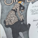 Леопардовый принт. Мода начала XX века. Рисунок на нотах, 1918 г од