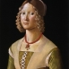 Средневековая мода. Женский портрет, художник Доменико Гирландайо 1488-1490 год