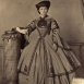 Элементы военной униформы в женском платье, Западная Европа, 1861 г.