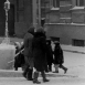 Женские высокие кожаные сапоги без молнии Ленинград, 1950-е годы