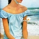 Модная клетка виши. Модель Джин Шримптон, 1963 год