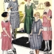Модные патья в клетку виши. Журнал мод. США, 1922 год