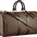 Louis Vuitton саквояж keepal, ткань Damierl