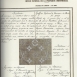 Регистрационный сертификат ткани с монограммой 1905 год
