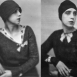 Эльза Скиапарелли в трикотажном свитере с вывязанным бантом, 1920-е г.